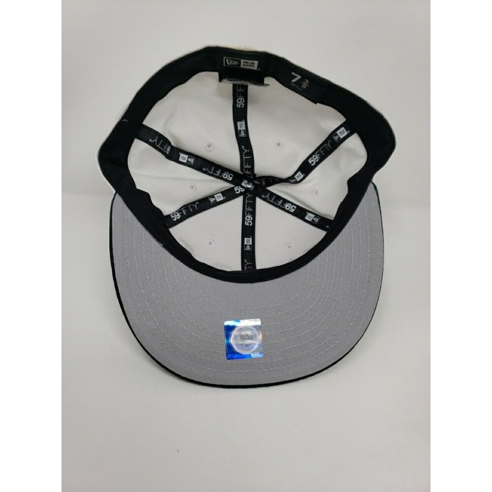 William & Mary New Era 59Fifty Fitted Hat Cap 7 3/8 Logo Green Tribe College - Picture 9 of 13